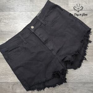 Fashion Nova Juniors Stay The Fray Denim Shorts Size 13